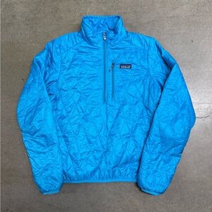 Patagonia Nano Puff Quilted Pullover Jacket Women’s Medium Volcanic Blue